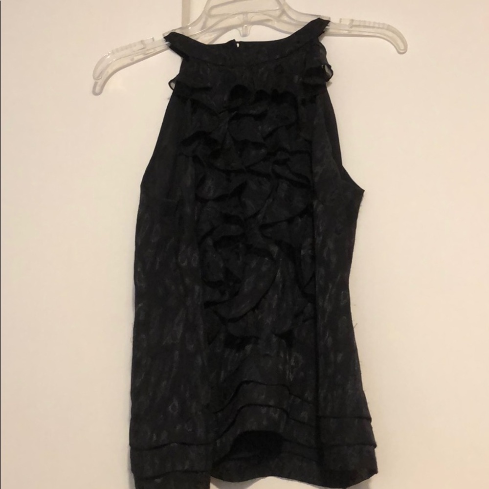 Black Halter top with open back